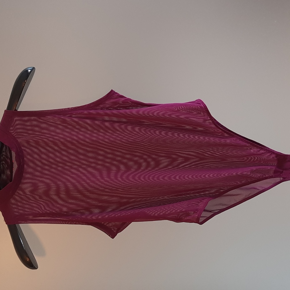 Sheer bodysuit.Medium/Large Purple